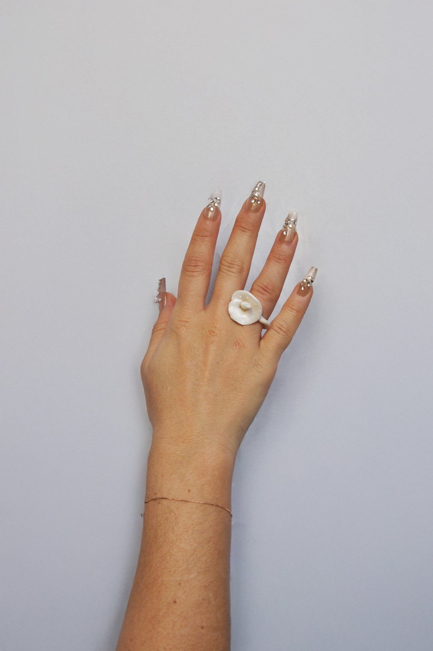 Sparkly Mini Calla Ring